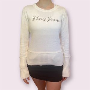 nwt dkny jeans rhinestone sweater